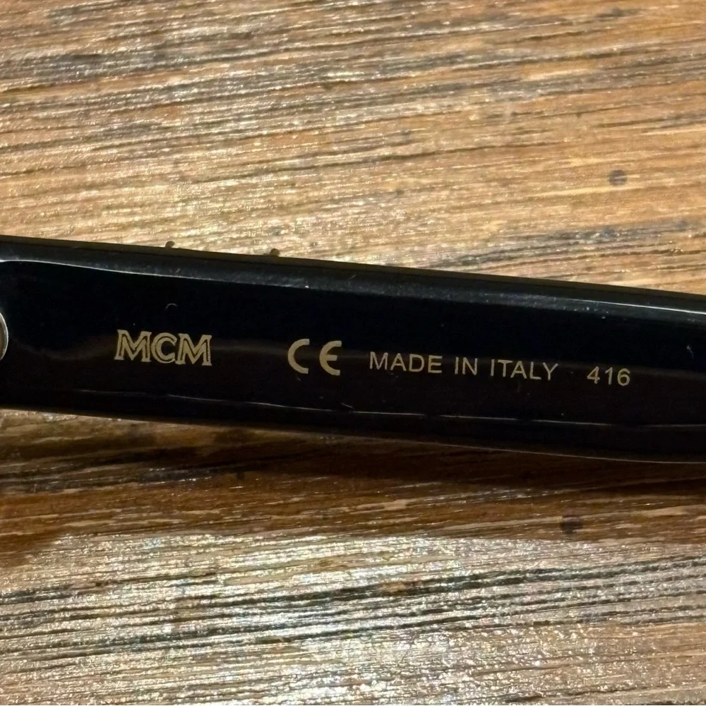 RARE MCM Black Sunglasses with Silver Detailing - Picture 9 of 16